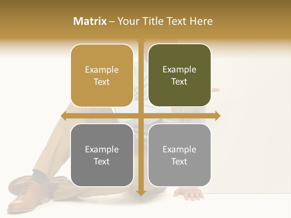 White Background Smile Man PowerPoint Template