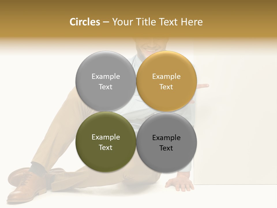 White Background Smile Man PowerPoint Template