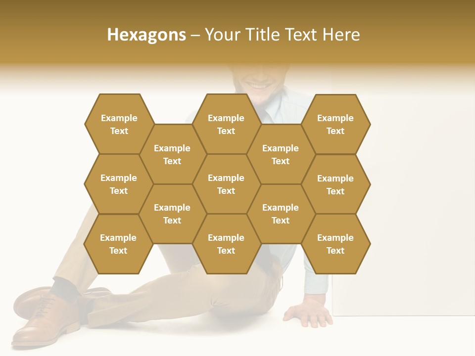 White Background Smile Man PowerPoint Template