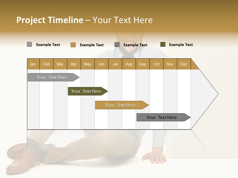 White Background Smile Man PowerPoint Template