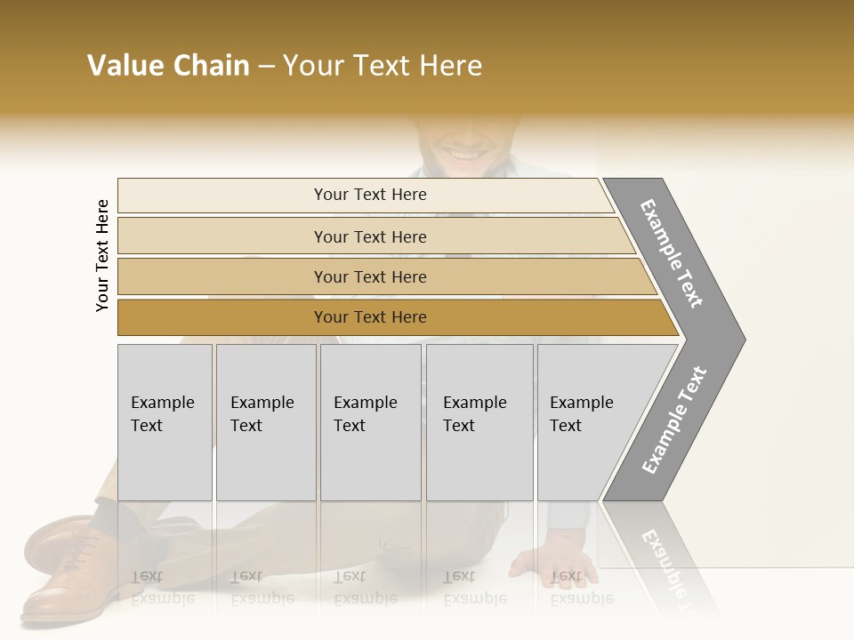 White Background Smile Man PowerPoint Template