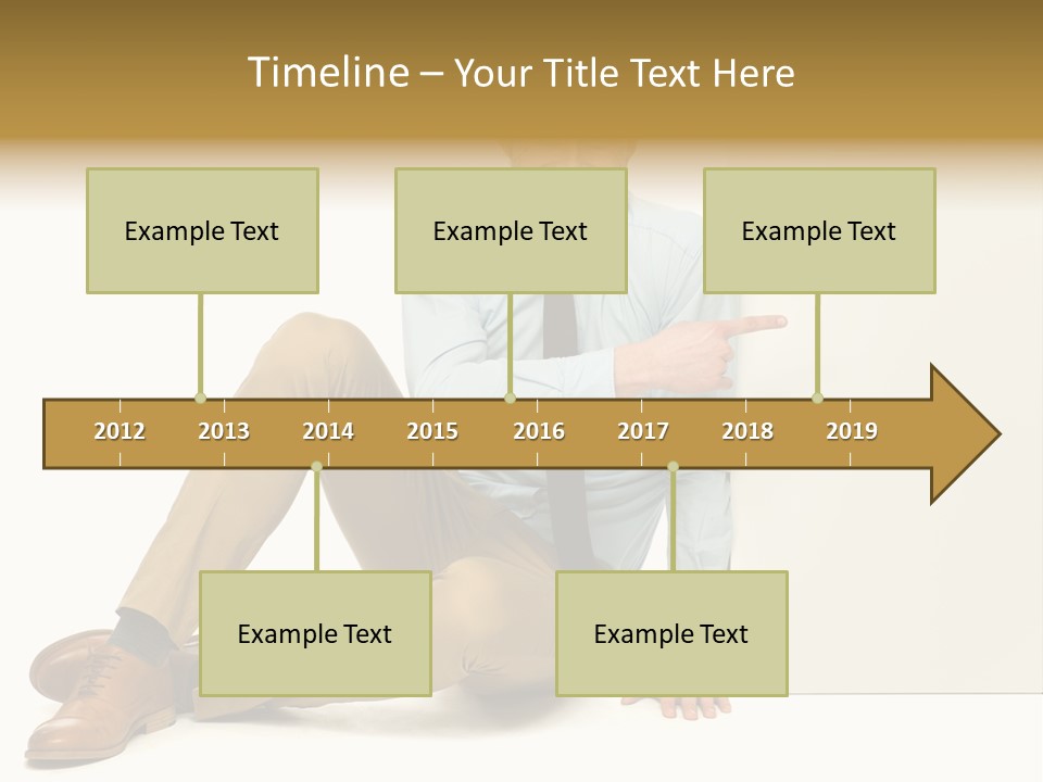 White Background Smile Man PowerPoint Template