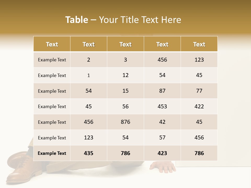 White Background Smile Man PowerPoint Template