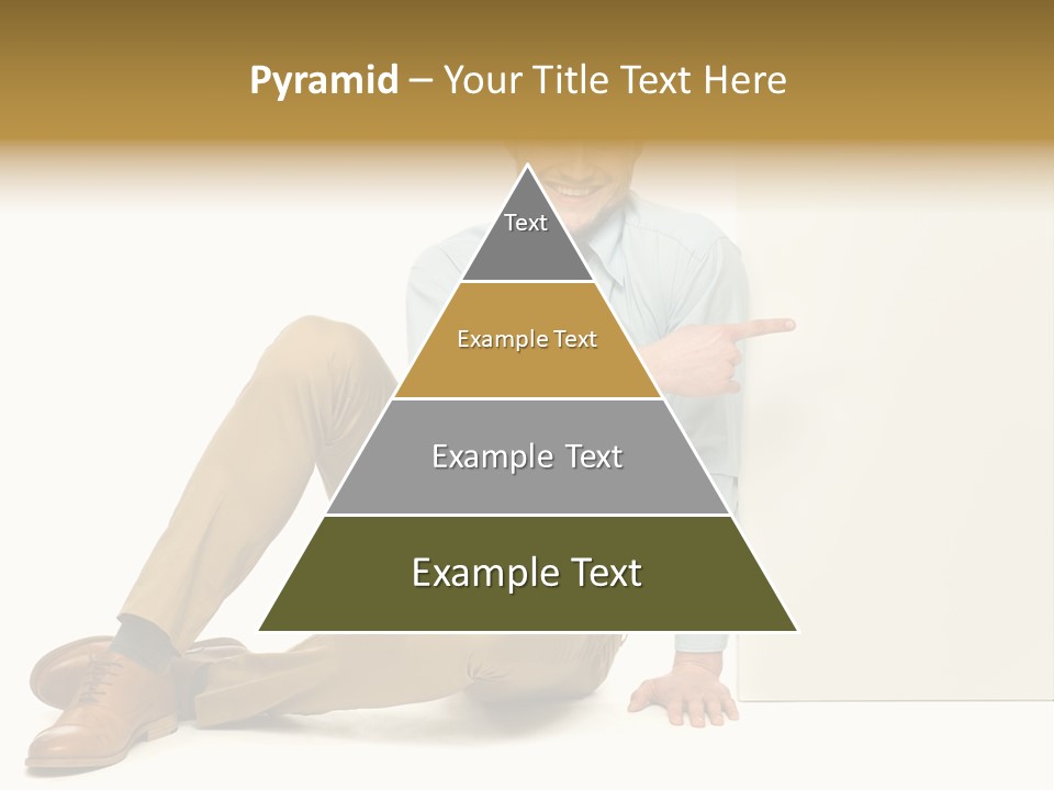 White Background Smile Man PowerPoint Template