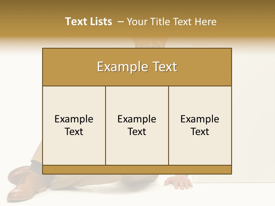 White Background Smile Man PowerPoint Template