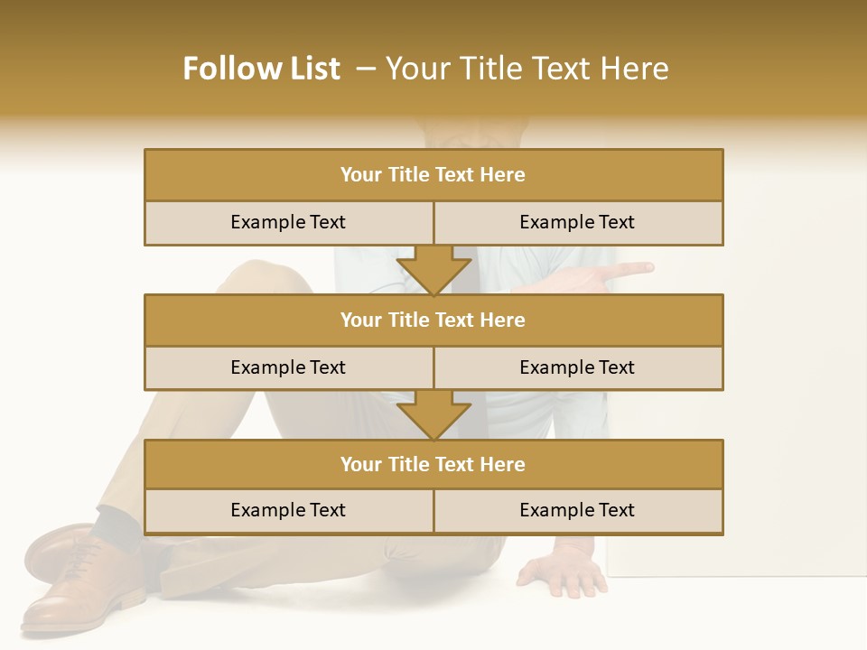 White Background Smile Man PowerPoint Template