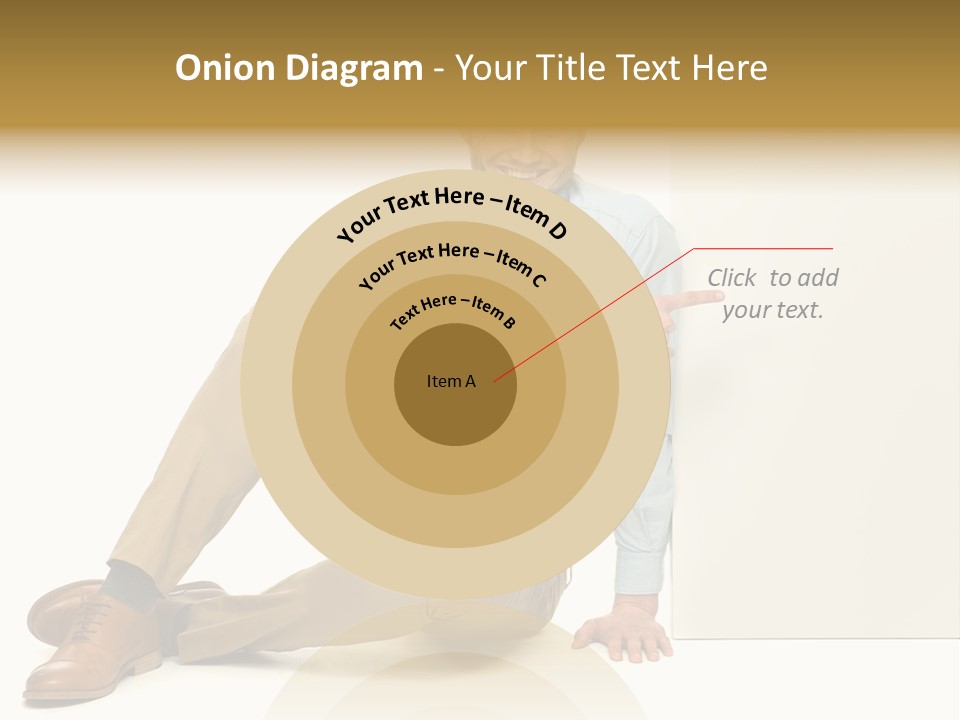 White Background Smile Man PowerPoint Template