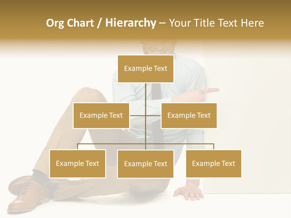 White Background Smile Man PowerPoint Template