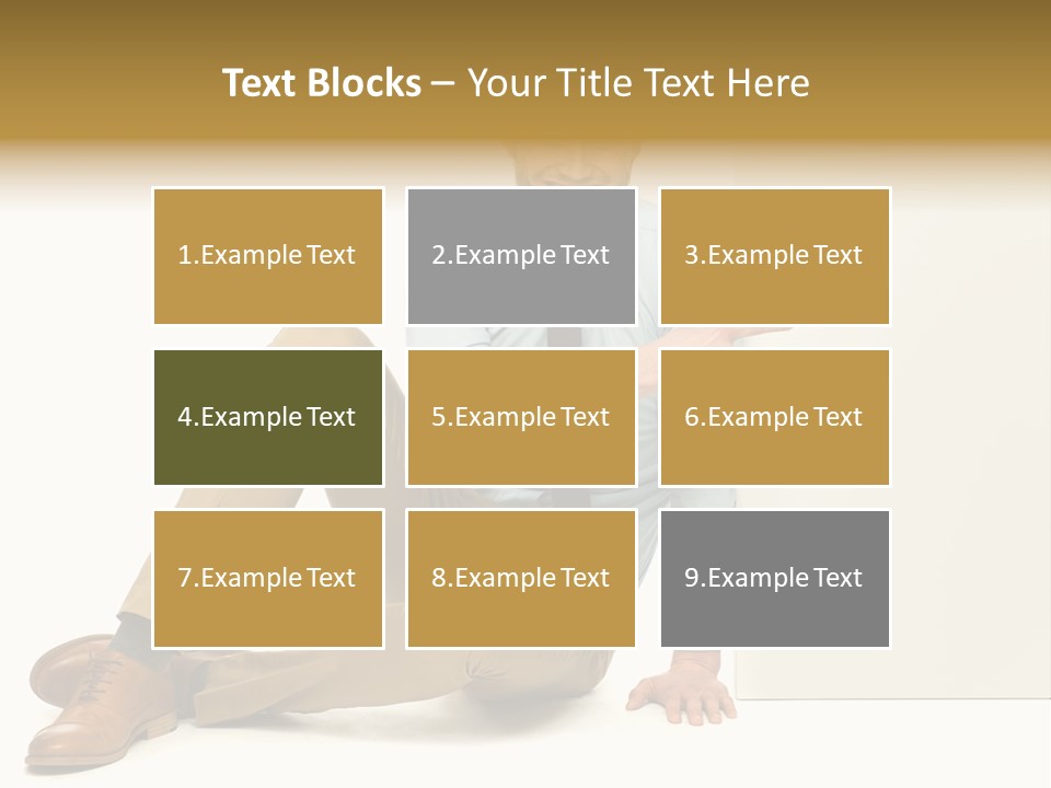 White Background Smile Man PowerPoint Template