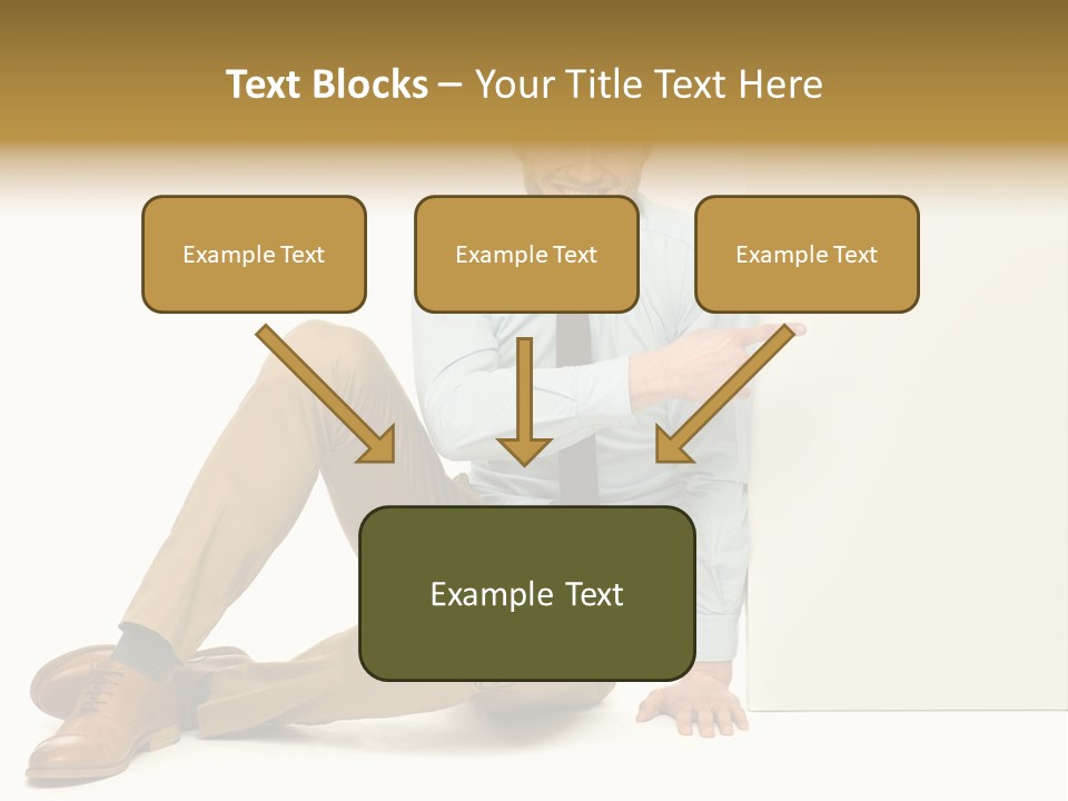 White Background Smile Man PowerPoint Template
