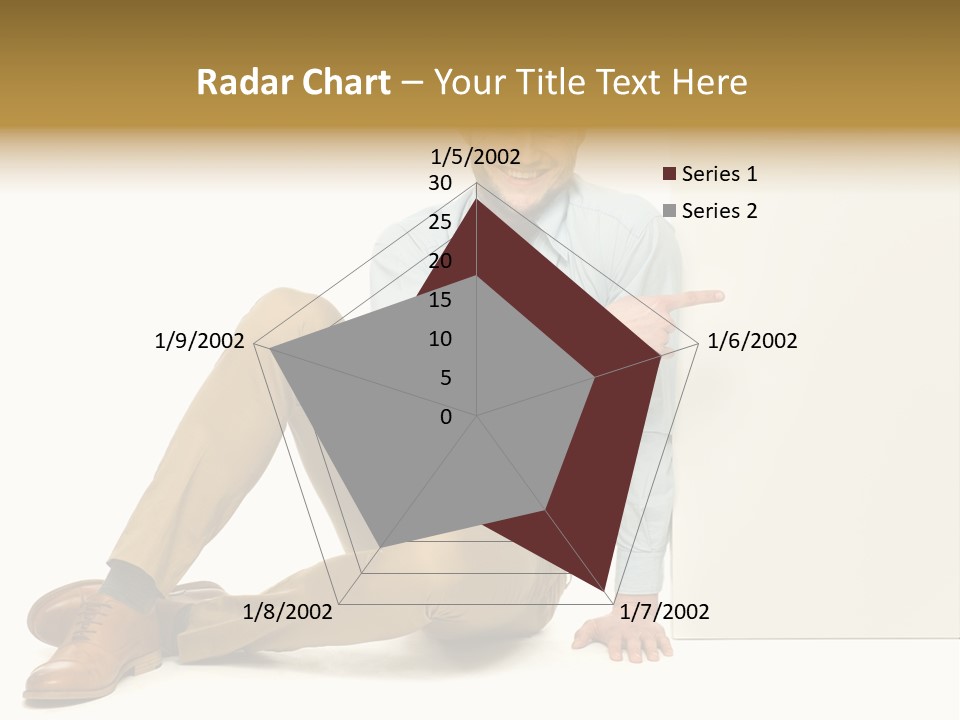 White Background Smile Man PowerPoint Template