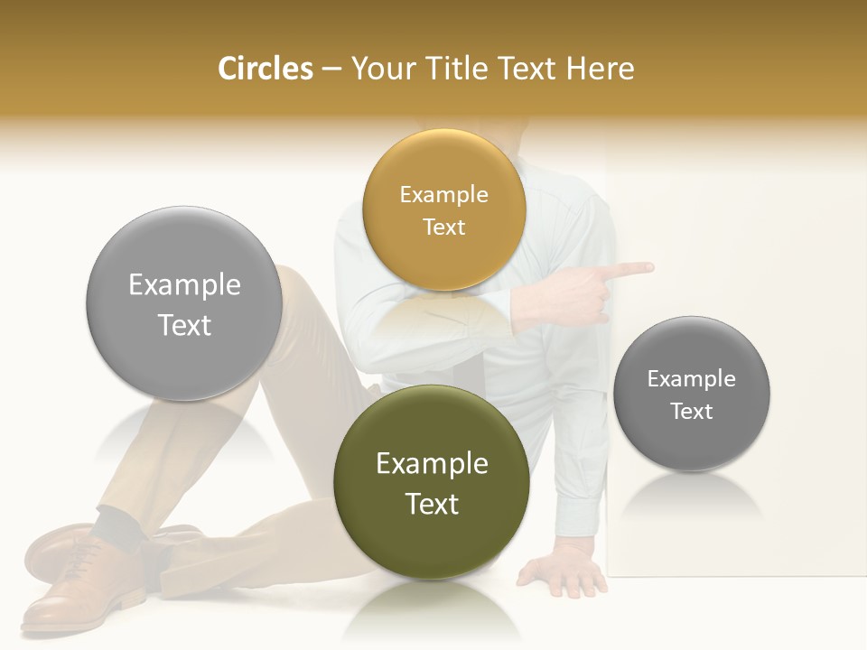 White Background Smile Man PowerPoint Template