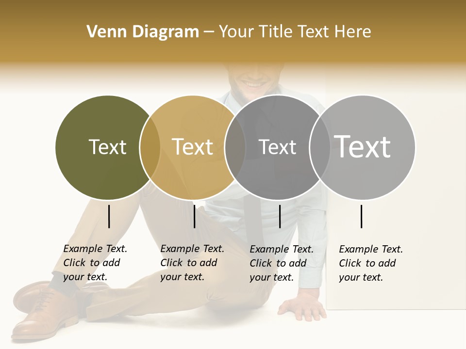 White Background Smile Man PowerPoint Template