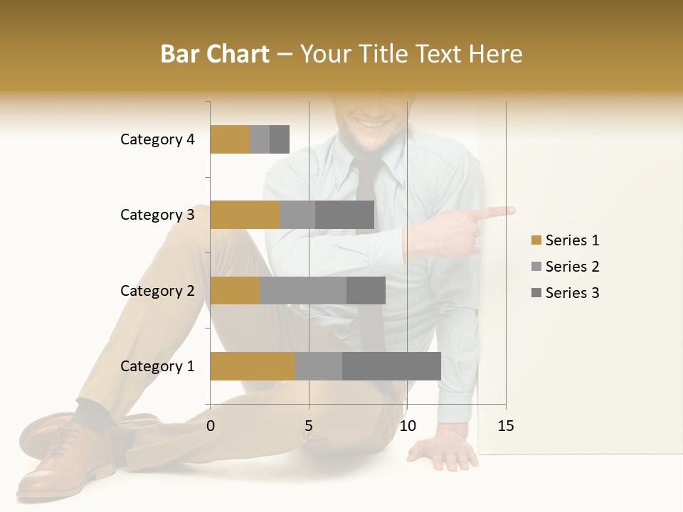 White Background Smile Man PowerPoint Template