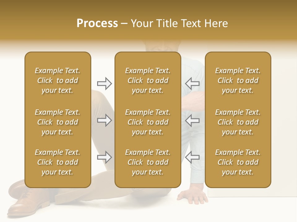 White Background Smile Man PowerPoint Template