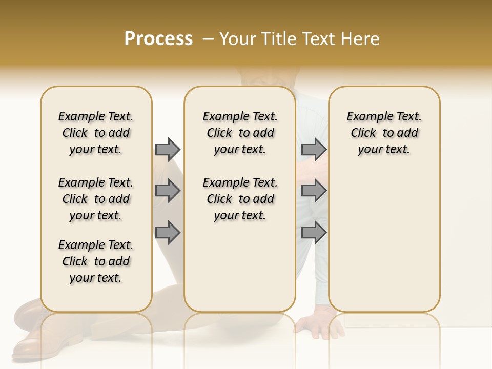 White Background Smile Man PowerPoint Template