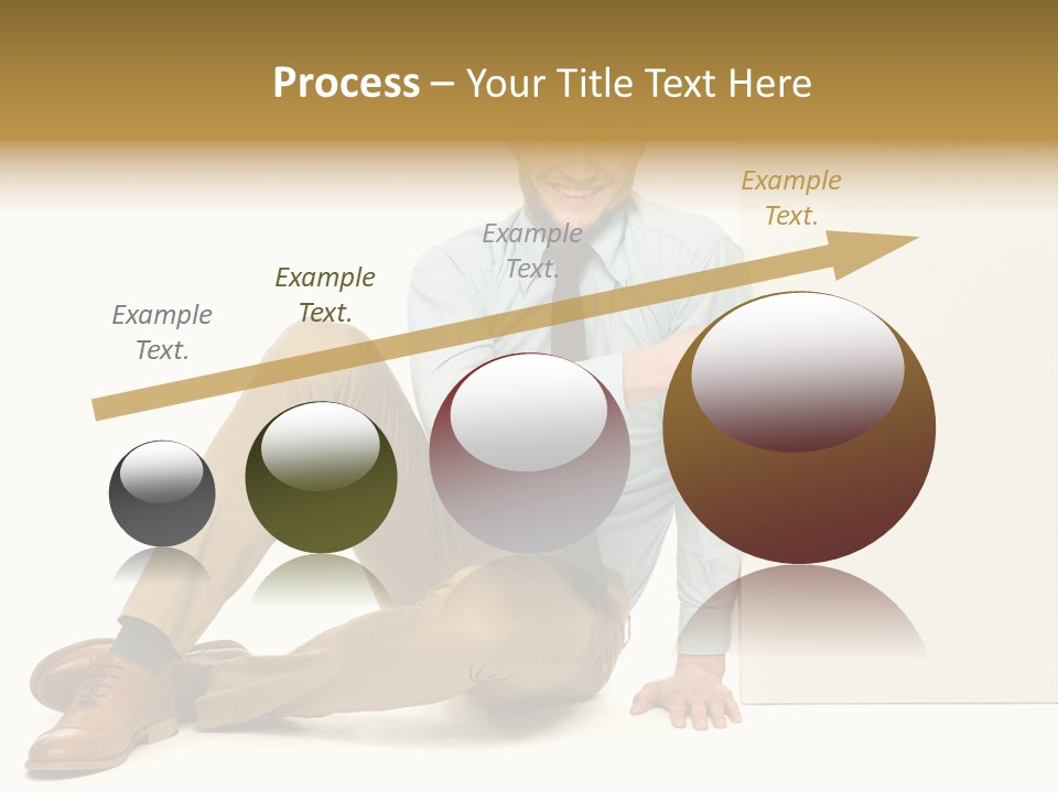 White Background Smile Man PowerPoint Template