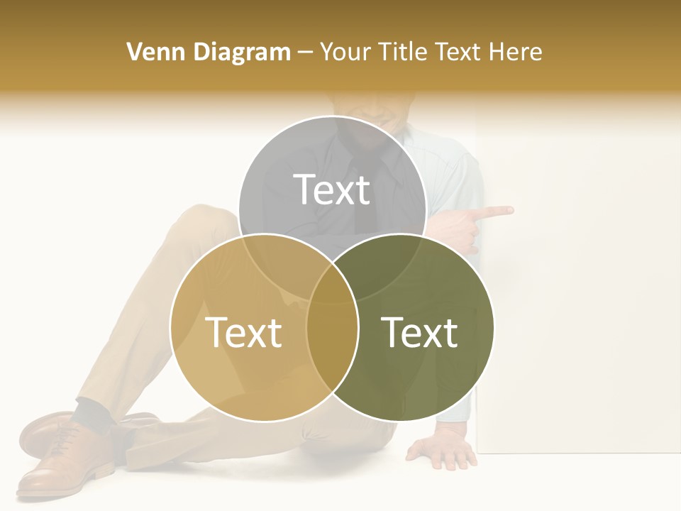 White Background Smile Man PowerPoint Template