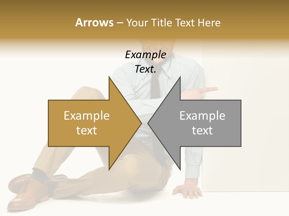 White Background Smile Man PowerPoint Template