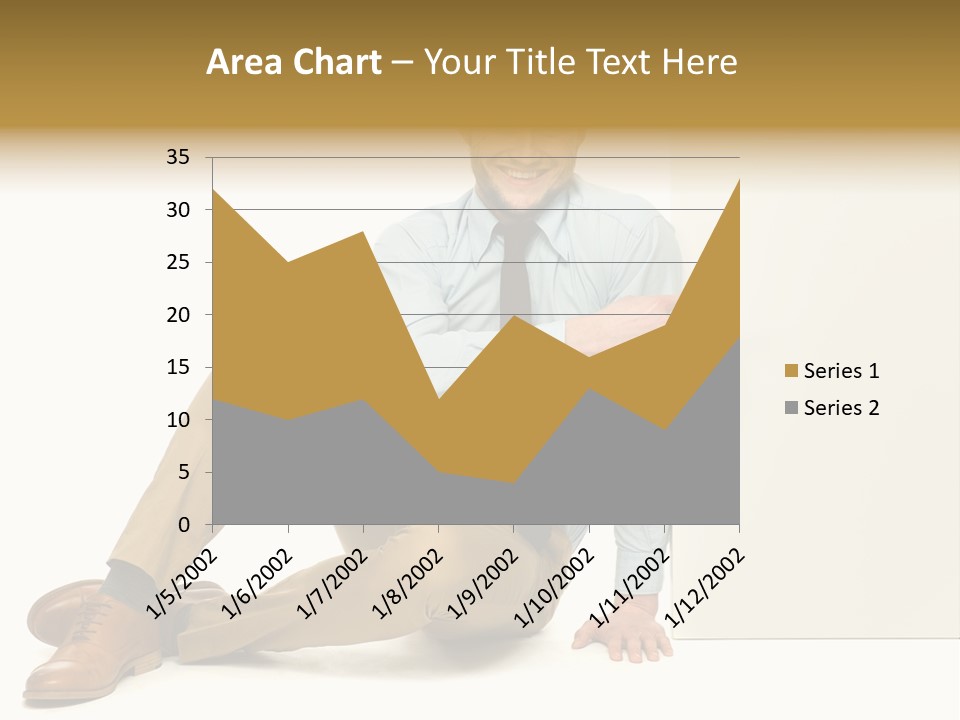 White Background Smile Man PowerPoint Template