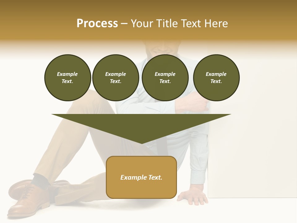 White Background Smile Man PowerPoint Template