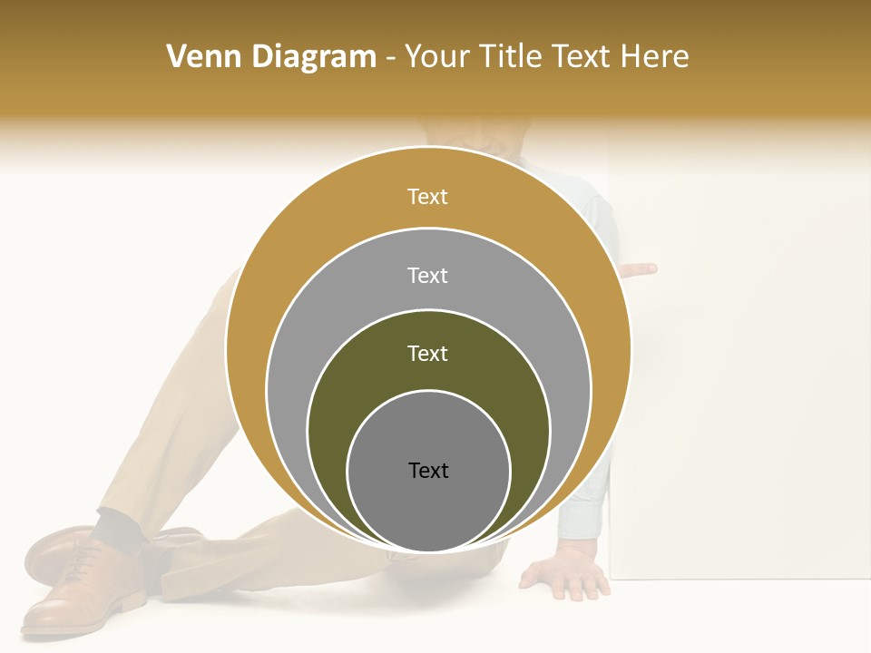 White Background Smile Man PowerPoint Template