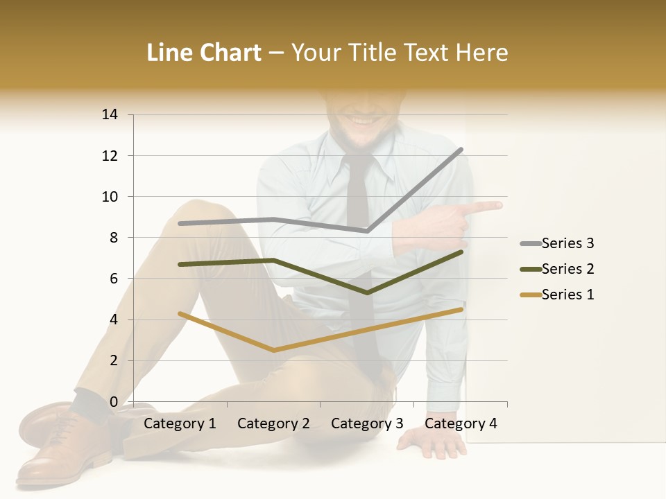 White Background Smile Man PowerPoint Template