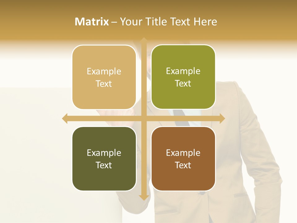 One Person Happy Positive PowerPoint Template