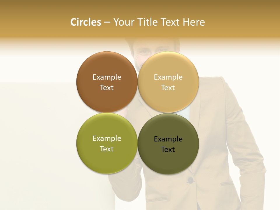 One Person Happy Positive PowerPoint Template