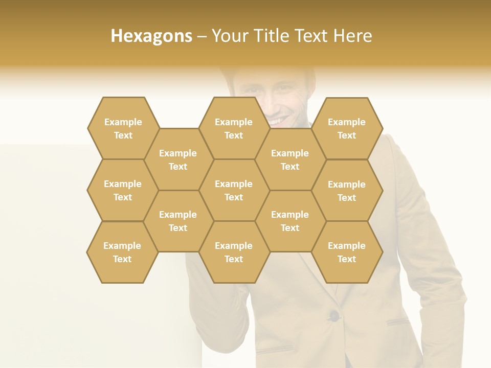 One Person Happy Positive PowerPoint Template