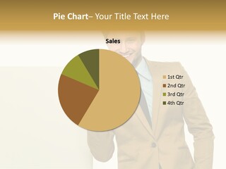 One Person Happy Positive PowerPoint Template