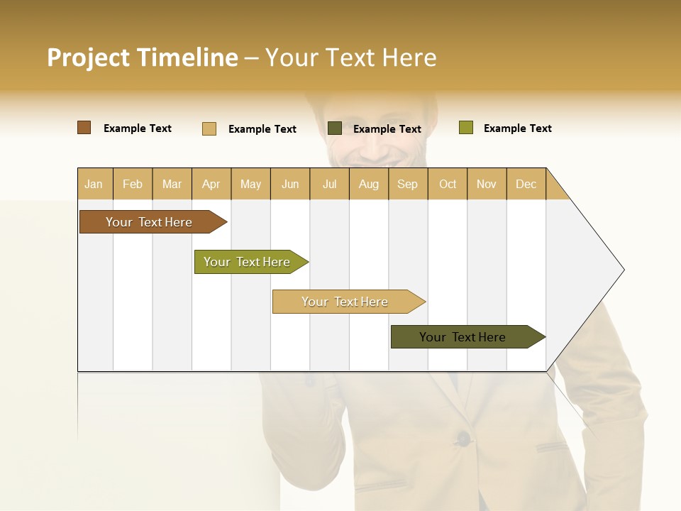 One Person Happy Positive PowerPoint Template