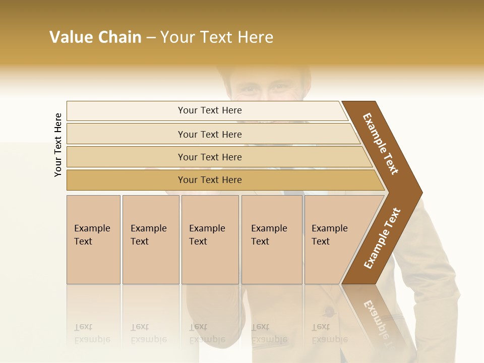 One Person Happy Positive PowerPoint Template
