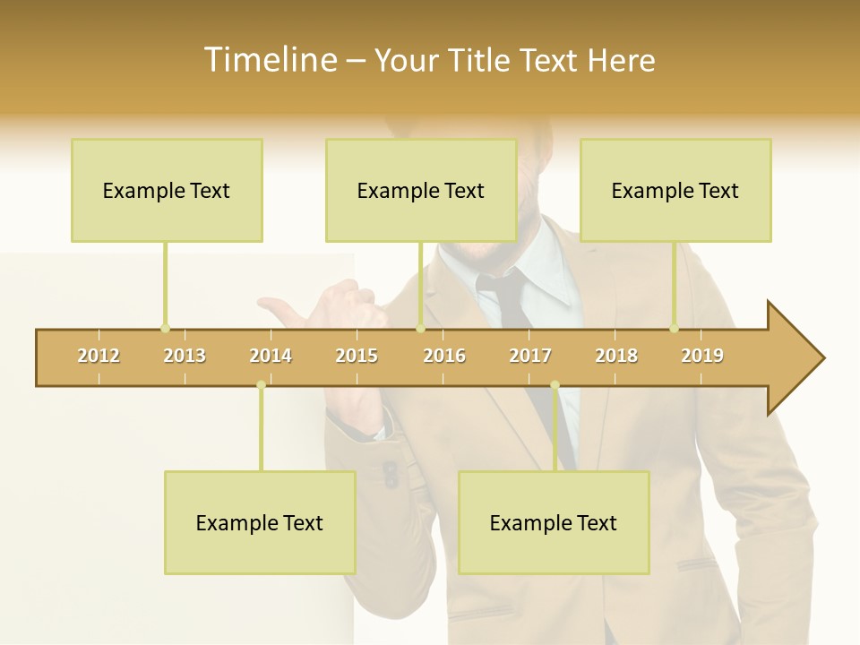 One Person Happy Positive PowerPoint Template