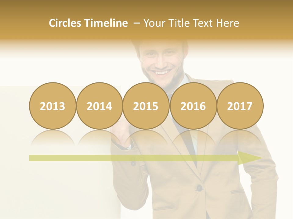 One Person Happy Positive PowerPoint Template