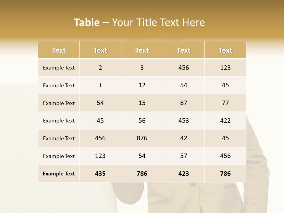 One Person Happy Positive PowerPoint Template