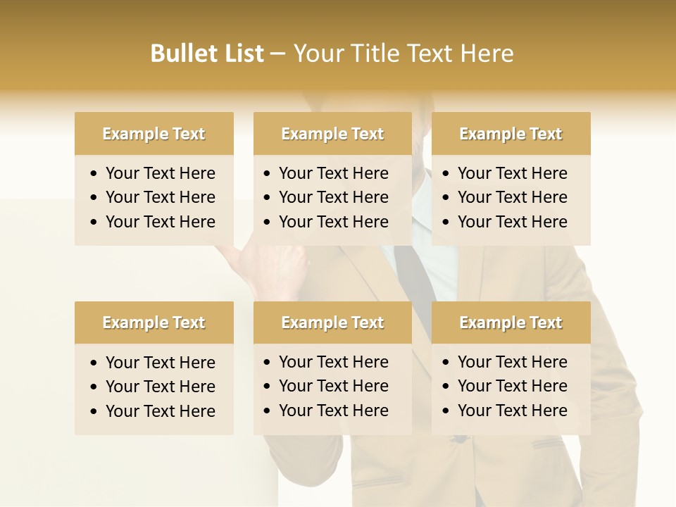 One Person Happy Positive PowerPoint Template