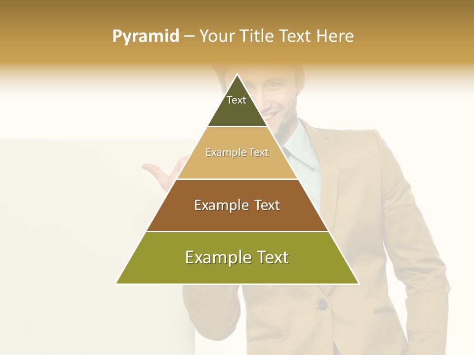One Person Happy Positive PowerPoint Template