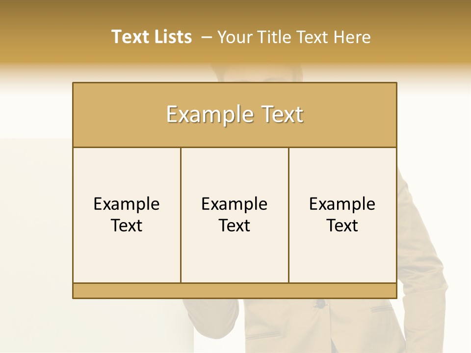One Person Happy Positive PowerPoint Template