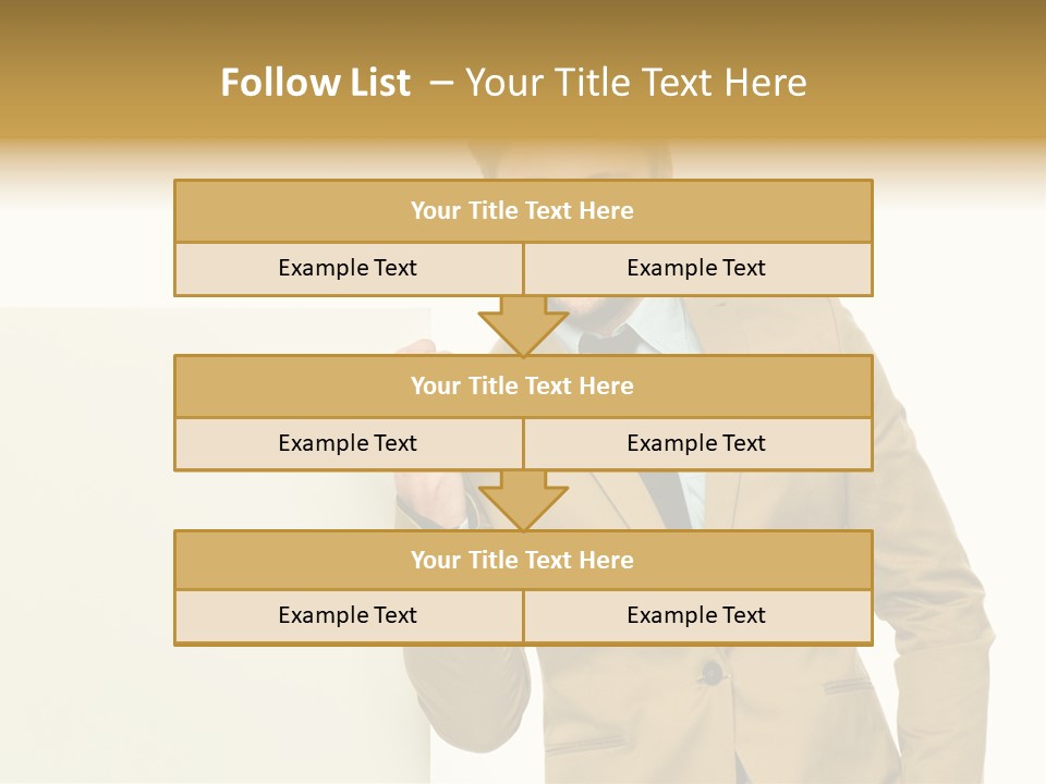 One Person Happy Positive PowerPoint Template