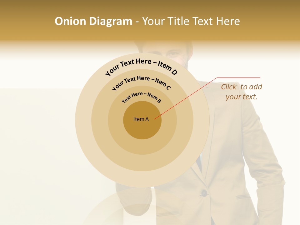 One Person Happy Positive PowerPoint Template