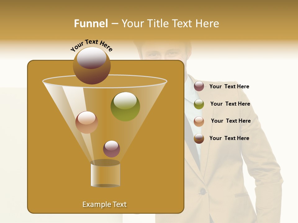 One Person Happy Positive PowerPoint Template