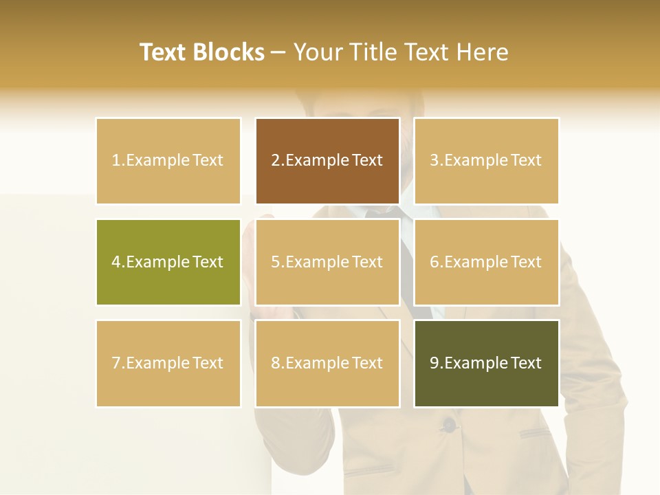 One Person Happy Positive PowerPoint Template