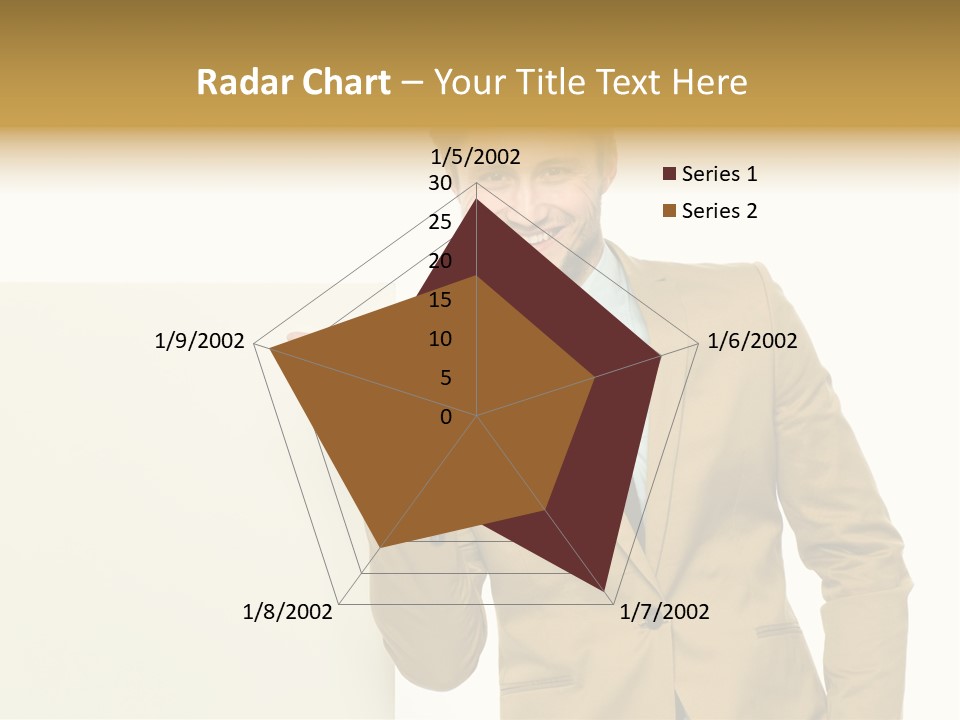 One Person Happy Positive PowerPoint Template