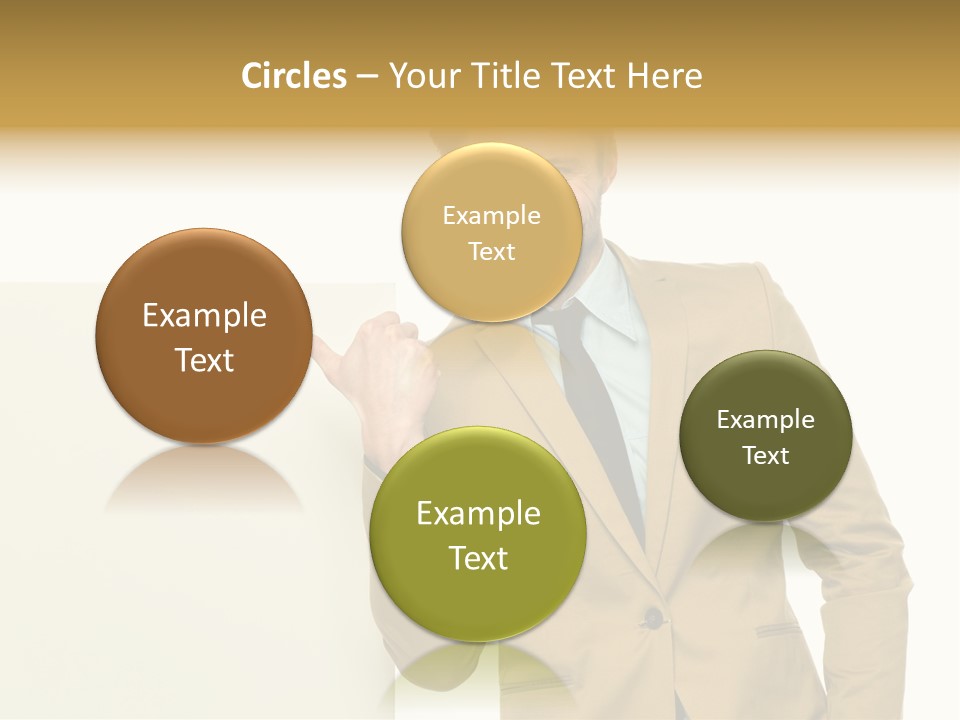 One Person Happy Positive PowerPoint Template