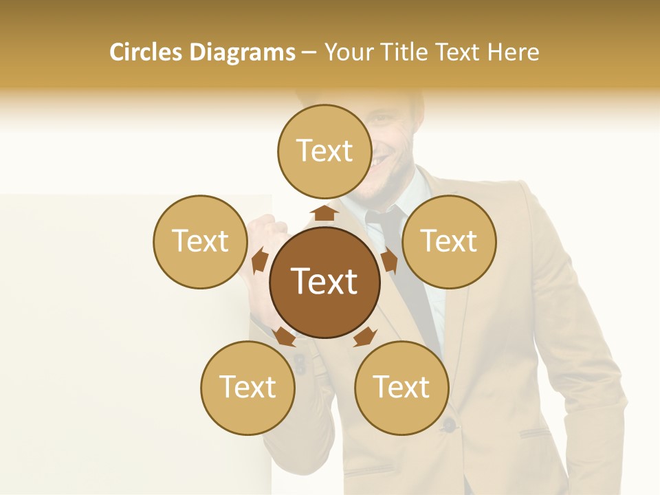 One Person Happy Positive PowerPoint Template