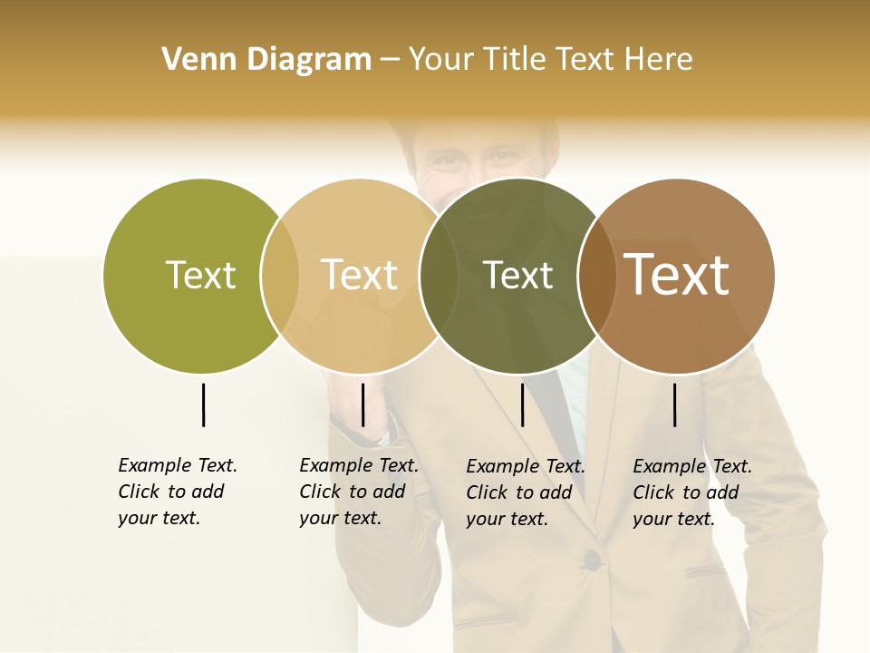 One Person Happy Positive PowerPoint Template