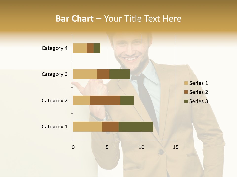 One Person Happy Positive PowerPoint Template