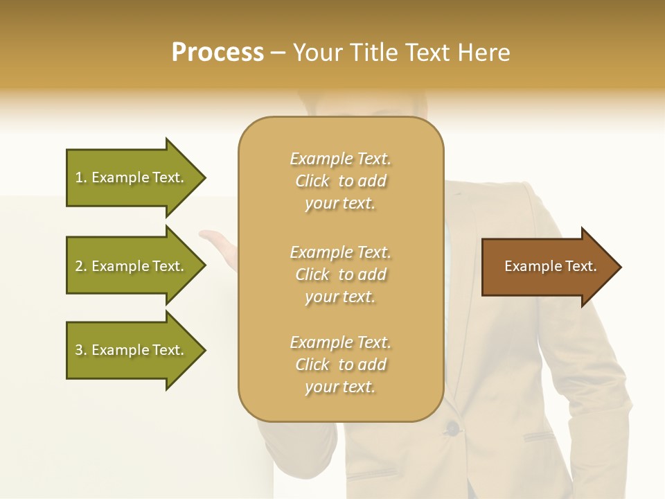 One Person Happy Positive PowerPoint Template