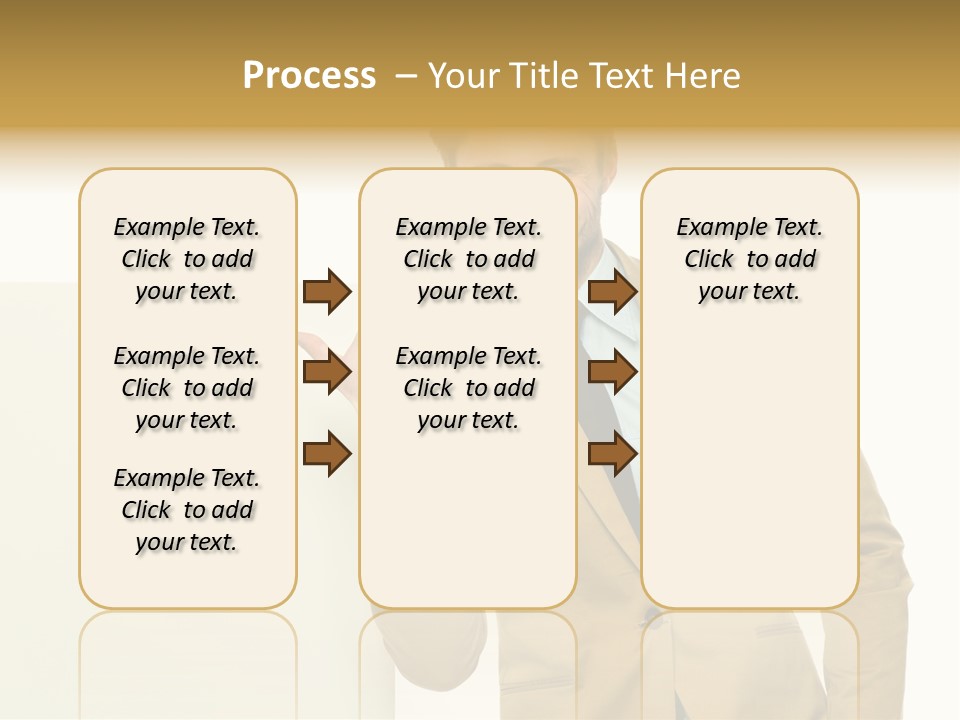 One Person Happy Positive PowerPoint Template